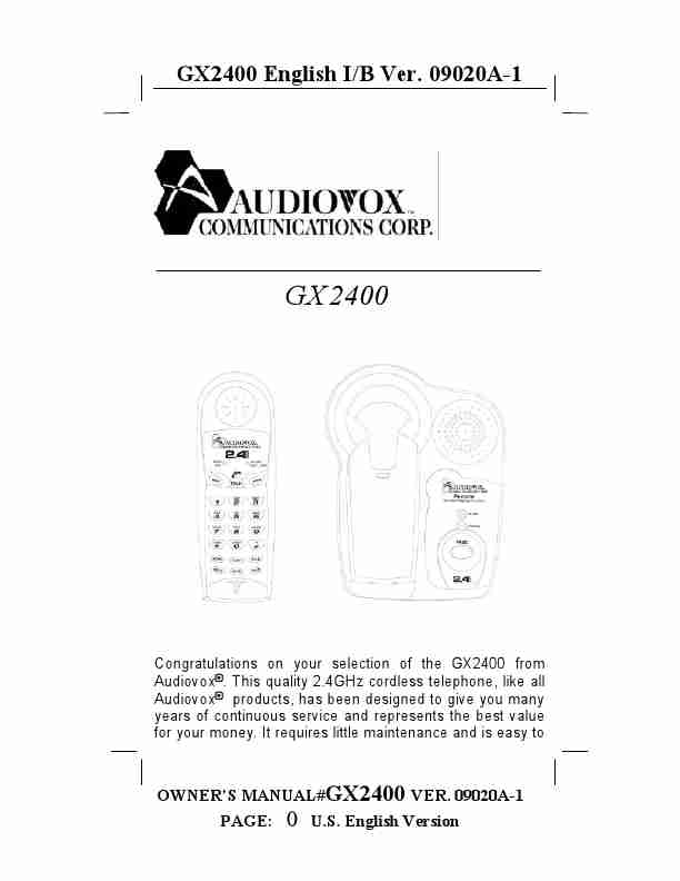 Audiovox Cordless Telephone gx2400-page_pdf